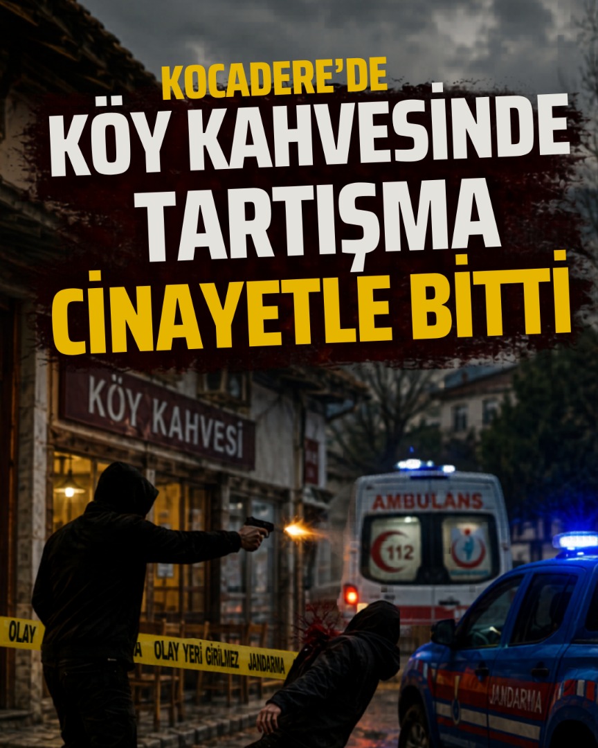 KOCADERE’DE KAHVEHANE TARTIŞMASI CİNAYETLE SONUÇLANDI